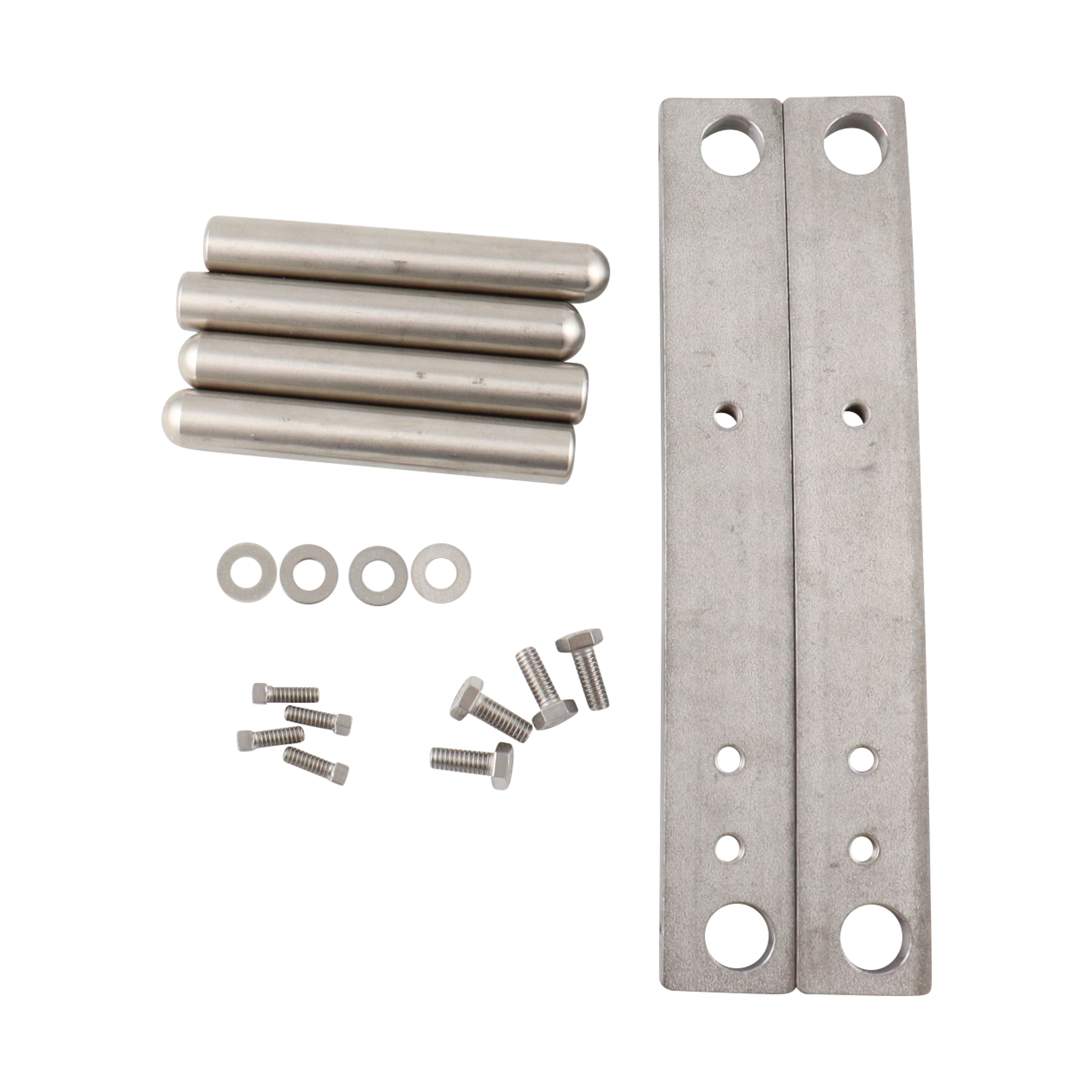 Adjustable leg bracket kit, 14T, made of stainless steel.