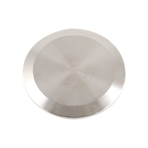 3-inch Tri-Clamp cap, made from 304 stainless steel, featuring a 32RA interior and exterior surface finish.