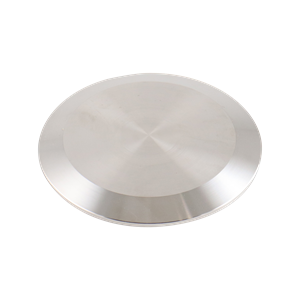 4-inch Tri-Clamp cap, made from 304 stainless steel, with a 32RA interior and exterior surface finish