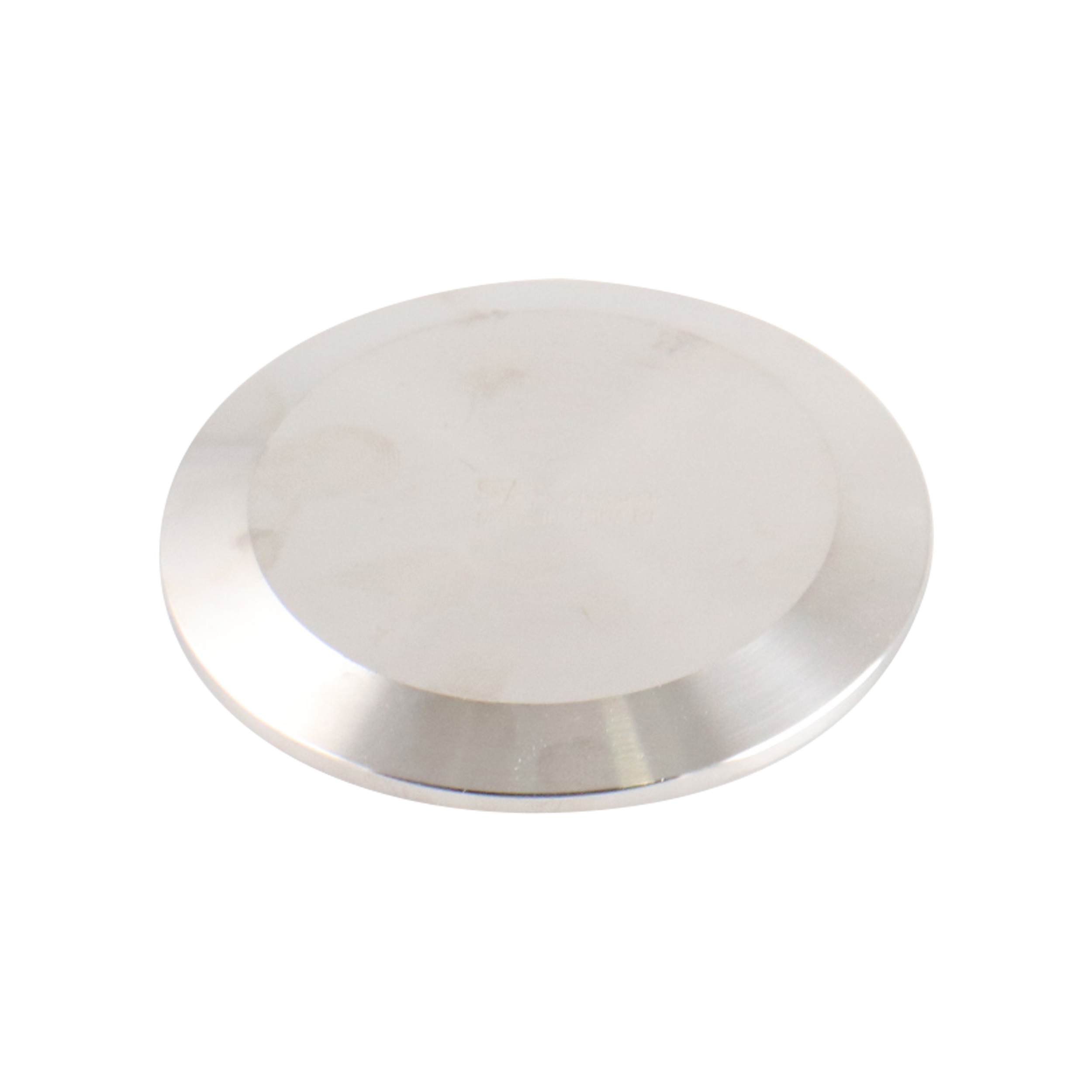 2.5-inch Tri-Clamp cap, made from 304 stainless steel, with 32RA interior and exterior surface finish