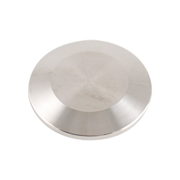 Cap compatible with 1-inch and 1.5-inch Tri-Clamp connections, made from 304 stainless steel, with a 32RA interior and exterior finish.