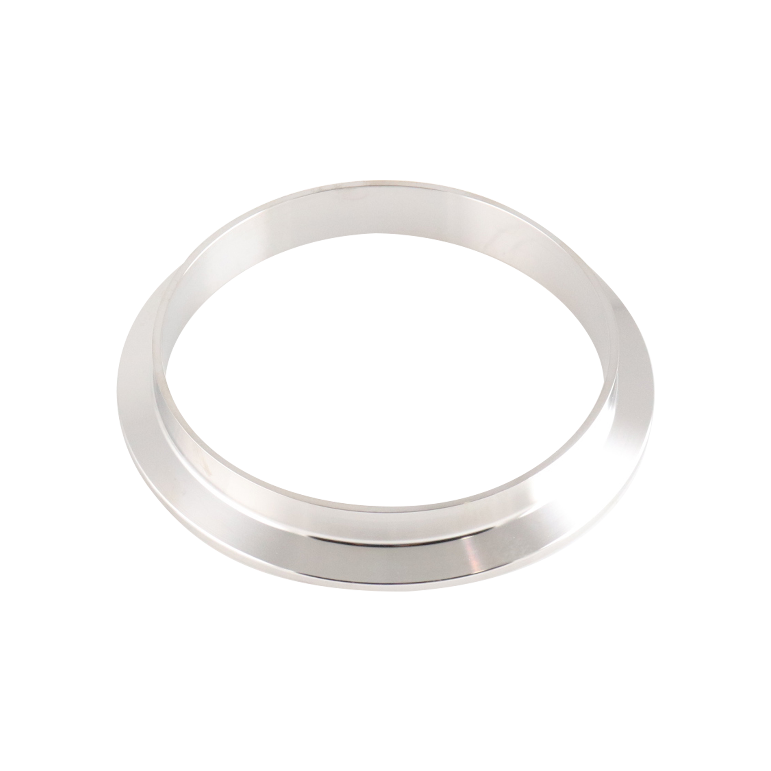 4-inch Tri-Clamp ferrule, made from 316L stainless steel, with 0.625-inch overall length and 32RA interior and exterior surface finish