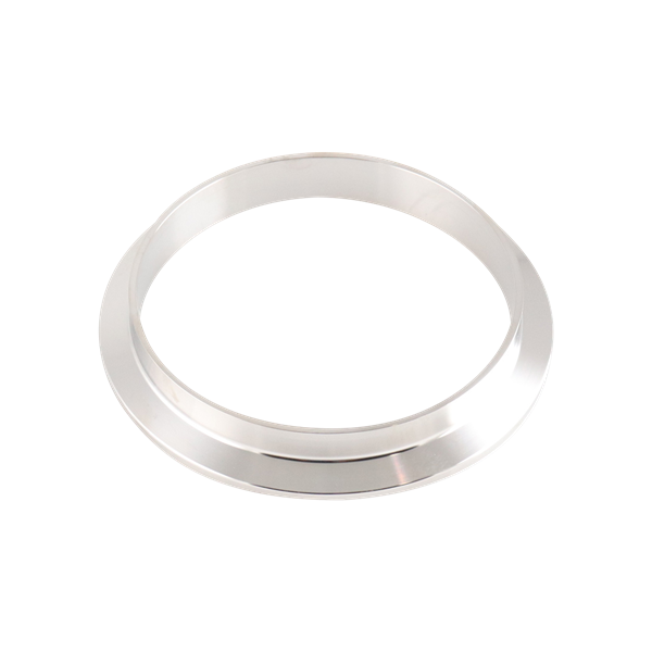 4-inch Tri-Clamp ferrule, made from 316L stainless steel, with 0.625-inch overall length and 32RA interior and exterior surface finish