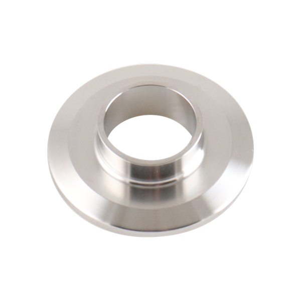 1-inch Tri-Clamp ferrule, made from 304 stainless steel, with 0.5-inch overall length and 32RA interior and exterior surface finish
