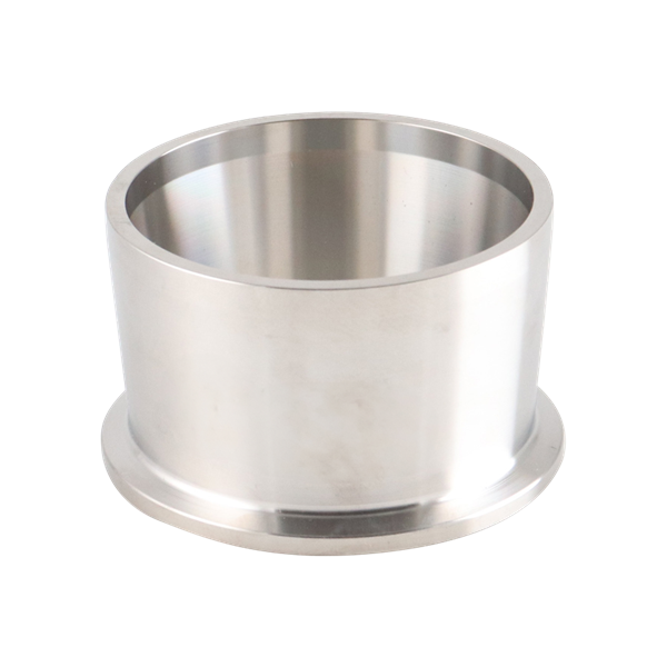 adapter, 2-inch Tri-Clamp to 2-inch butt-weld, made from Schedule 10 pipe, 316L SA479 stainless steel, with 1.5-inch overall length