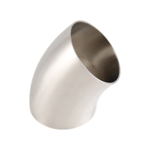 45 degree elbow no tangent 2.5" butt weld 304 stainless steel with 32Ra inner diameter 32Ra outer diameter finish