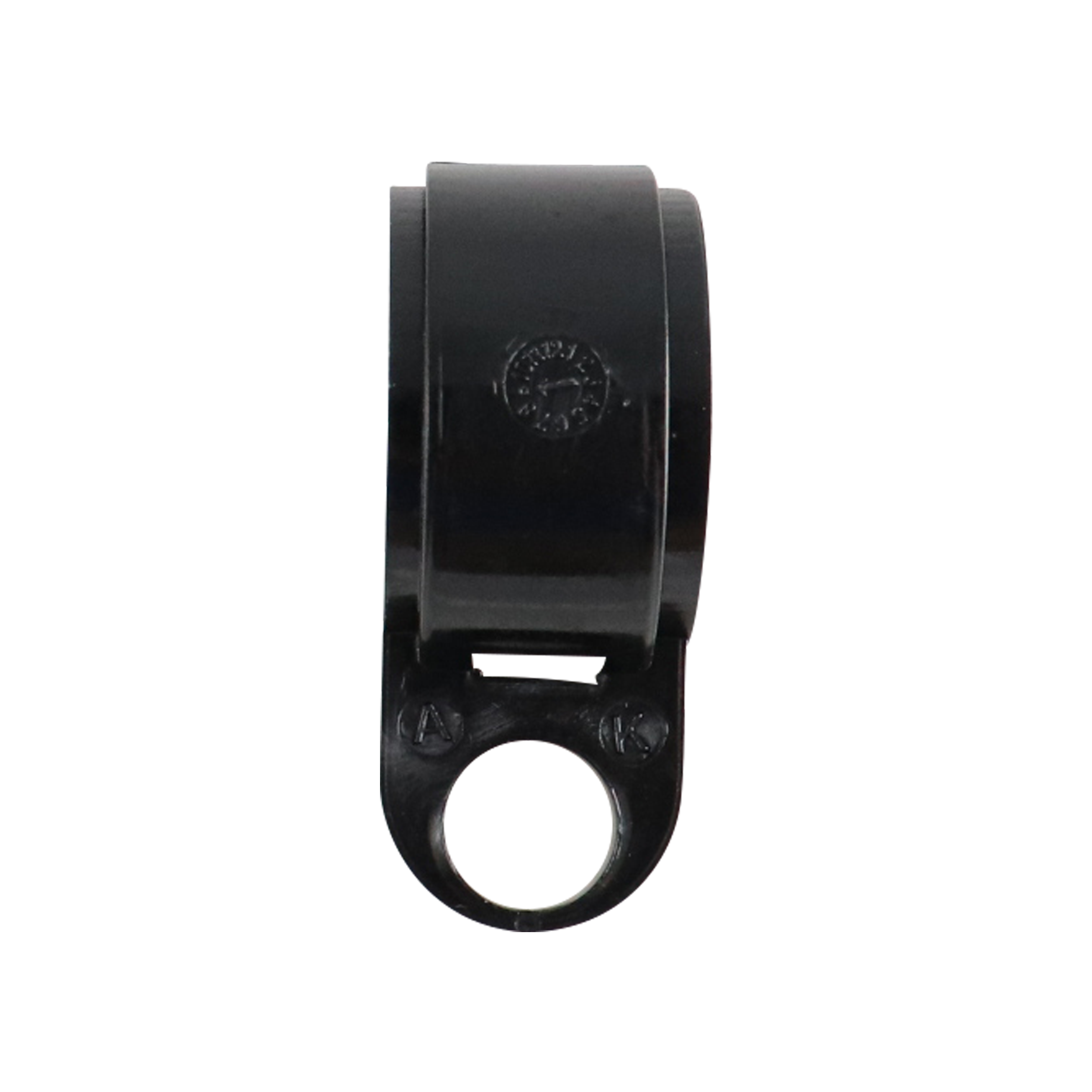 anchor insert CH hanger, 1-inch tube size, made from polysulfone, black color