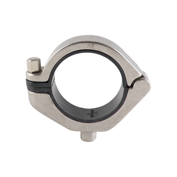 hanger CH for 2-inch tube with 3/8-inch threaded anchor and black insert, made from 304 stainless steel