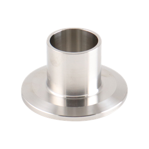 1-inch Tri-Clamp ferrule, made from 304 stainless steel, with 1.125-inch overall length and 32RA interior and exterior surface finish

