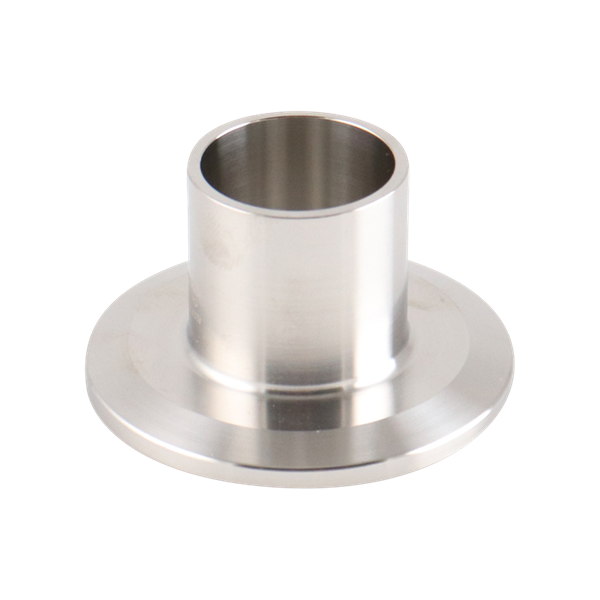 1-inch Tri-Clamp ferrule, made from 304 stainless steel, with 1.125-inch overall length and 32RA interior and exterior surface finish
