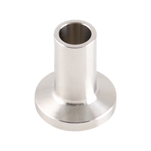 eccentric reducer, 2-inch x 1.5-inch butt-weld, made from 316L stainless steel, with 2.5-inch overall length, 20RA interior, and 32RA exterior surface finish, SF1 BPE compliant
