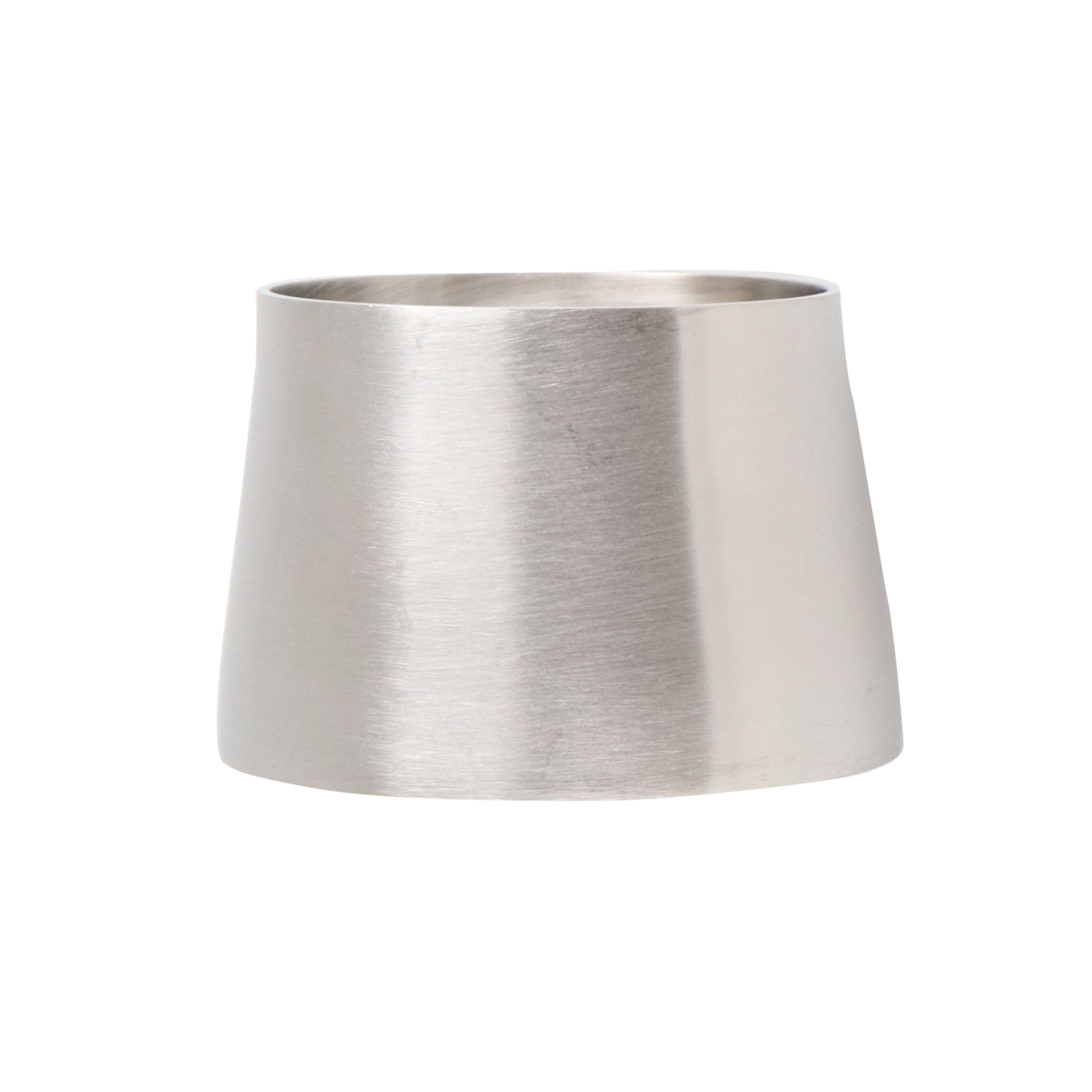 eccentric reducer, 3-inch x 2.5-inch butt-weld, made from 316L stainless steel, with 2-inch overall length and 32RA interior and exterior surface finish