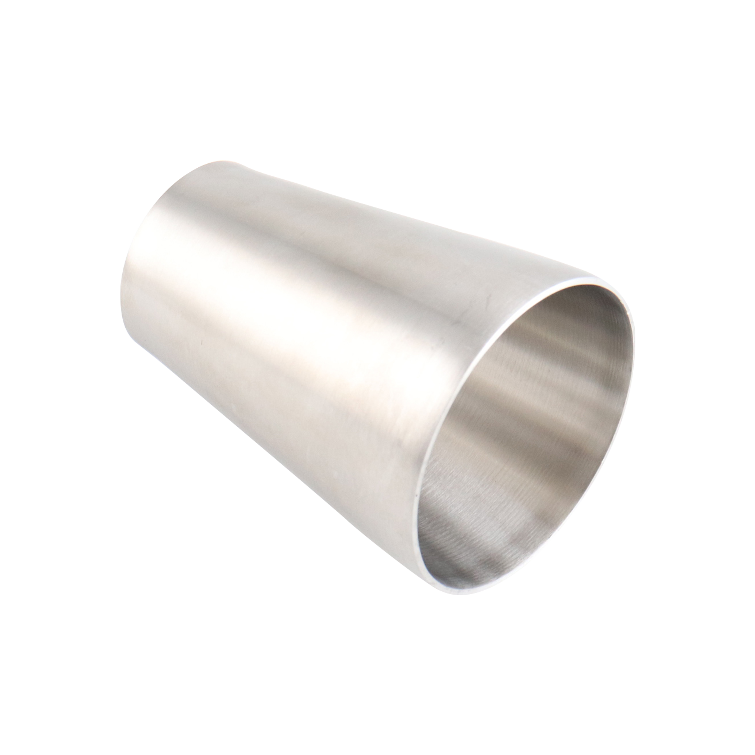 concentric reducer, 3-inch x 2-inch butt-weld, made from 316L stainless steel, 4-inch overall length, with 32RA interior and exterior surface finish