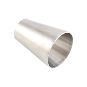 concentric reducer, 3-inch x 2-inch butt-weld, made from 316L stainless steel, 4-inch overall length, with 32RA interior and exterior surface finish