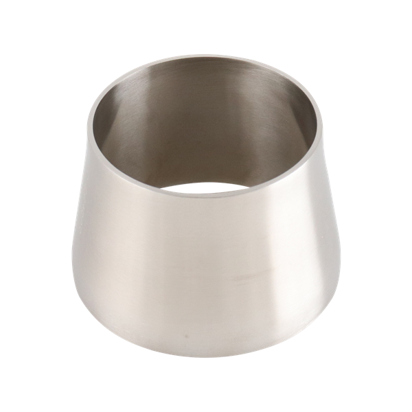 concentric reducer, 3-inch x 2.5-inch butt-weld, made from 316L stainless steel, with 2-inch overall length and 32RA interior and exterior surface finish