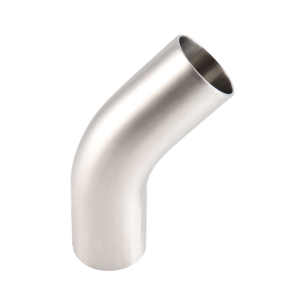 45-degree elbow, 1.5-inch butt-weld, made from 304 stainless steel, with a 32RA interior and exterior surface finish