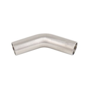 45-degree elbow, 1-inch butt-weld, made from 304 stainless steel, with a 32RA interior and exterior surface finish