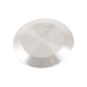 2-inch Tri-Clamp cap, constructed from 304 stainless steel, with a 32RA interior and exterior surface finish.