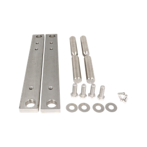 Adjustable leg bracket kit made from stainless steel, designed for model 250T.