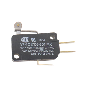 Micro switch model V3L3D8, designed for industrial electrical applications.