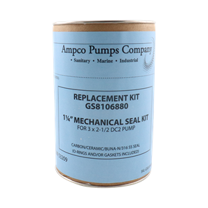 Seal Kit, Carbon/Ceramic (C/Cer) design, Buna material, DC2 model, 1.25-inch size, manufactured by Ampco.
