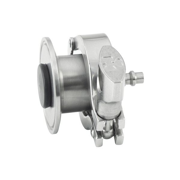 Air blow check valve 1.5" tri-clamp 0.25" male quick connect