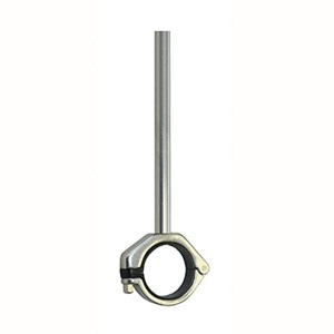CH hanger 4" tube rigid anchor black insert 6" rod 304