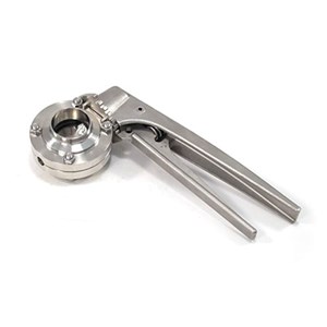 Butterfly valve 1.5" butt weld 316 EPDM seat multi-position handle