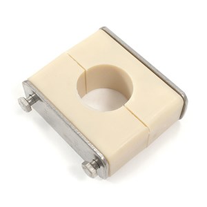 Tube support, 1.5-inch size, Group 6, weldable, made of Santoprene material.