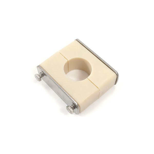Tube support, 1.5-inch size, Group 6, weldable, made of Santoprene material.