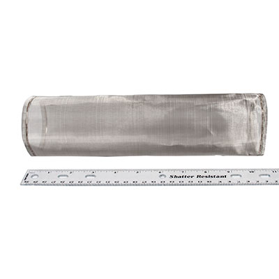 Overscreen short, 1" 1.5" 2", wire cloth, 150 mesh