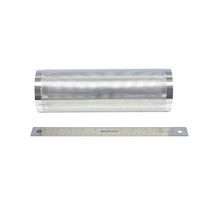 Overscreen short 2.5" 3" perforation metal with .062" hole