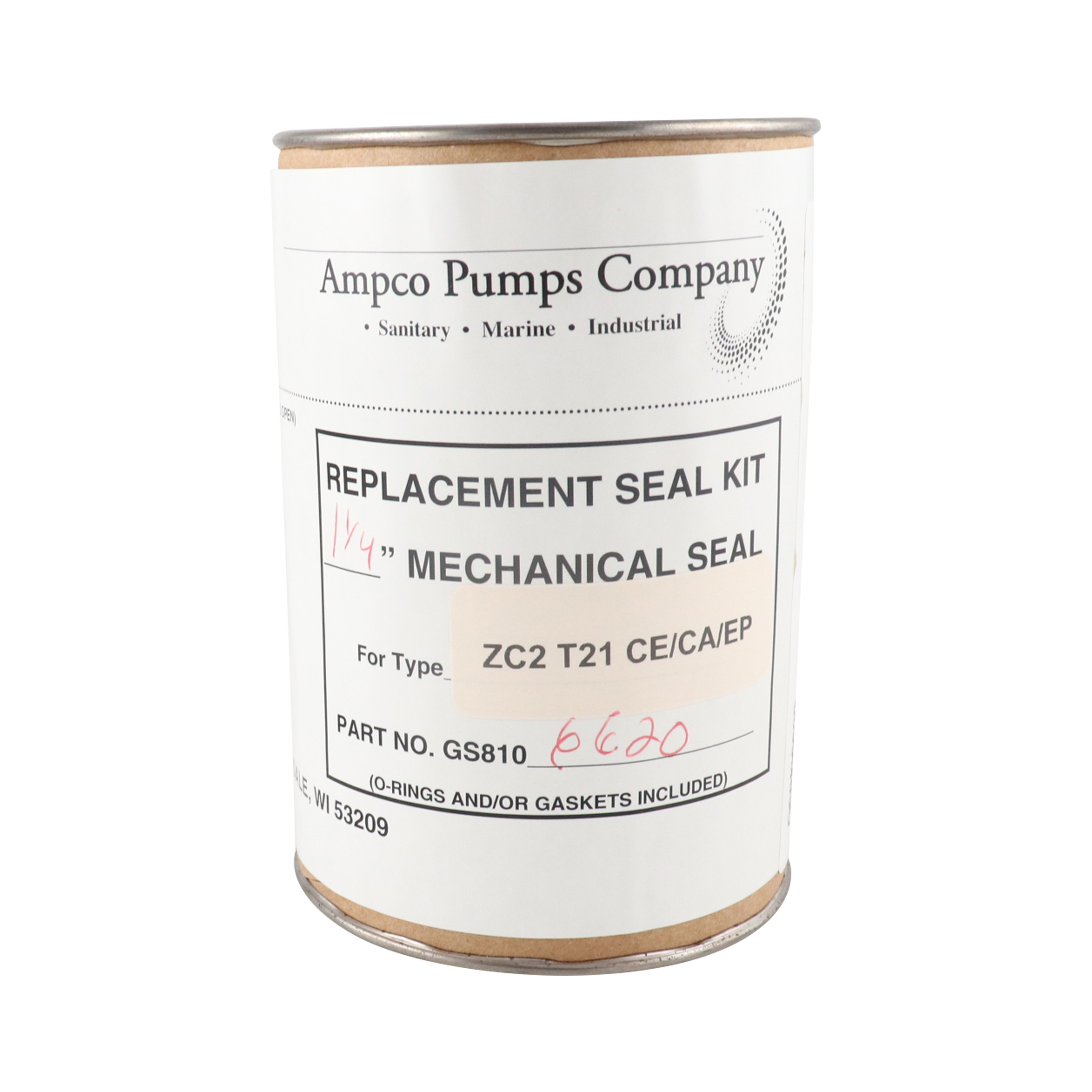 Seal kit 1.25" T21 C/CER EPDM Ampco