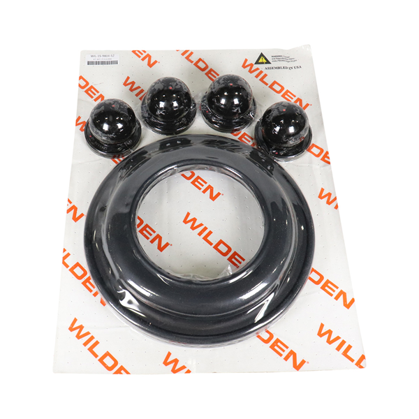 Repair kit for 3-inch wet components, combo metal with Buna elastomers, compatible with Wilden pumps.