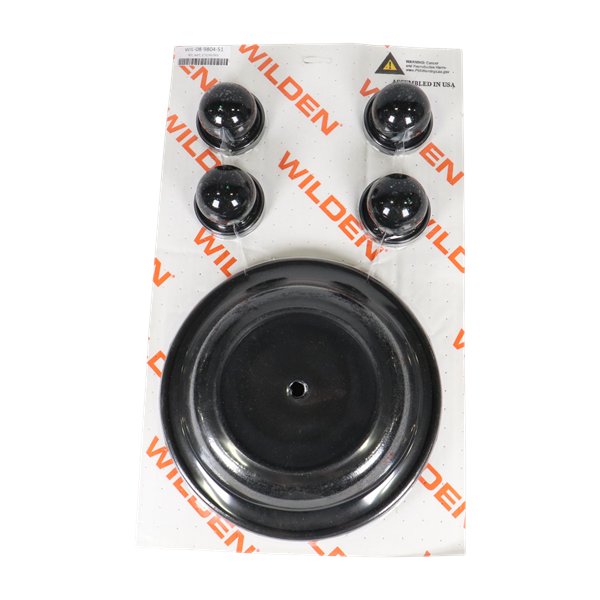 Repair Kit, wet-side, 2-inch combo metal version with Neoprene, compatible with Wilden pumps.