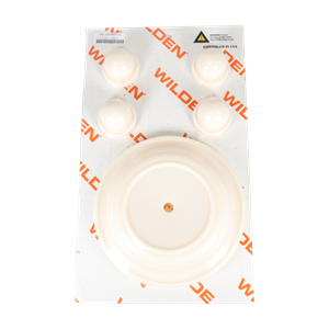 Repair kit for wet-end 2-inch combo metal Saniflex Wilden pumps.