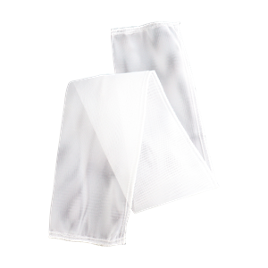 Filter media made from nylon with 765-micron filtration, available for 1-inch, 1.5-inch, and 2-inch configurations.

