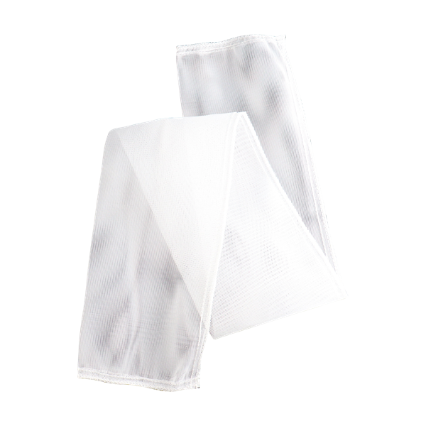 Filter media made from nylon with 765-micron filtration, available for 1-inch, 1.5-inch, and 2-inch configurations.

