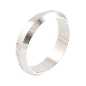 Ferrule 2.5" plain bevel seat 304 0.84" OAL 32Ra inner diameter 32Ra outer diameter