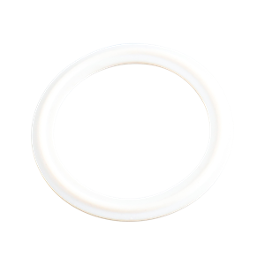2-inch Tri-Clamp gasket, made from Teflon, compliant with USP Class VI standards for hygienic applications