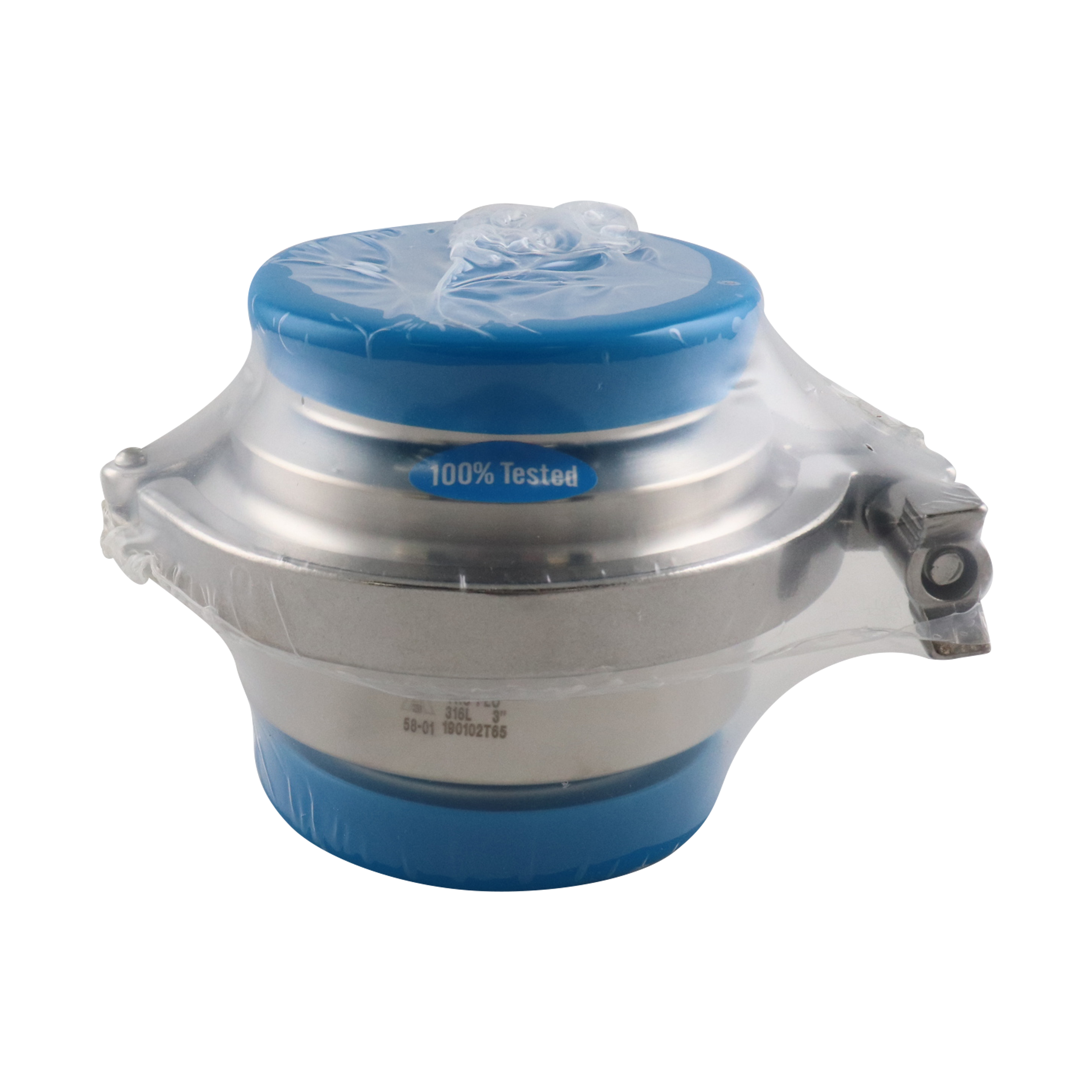Disc check valve, 3" tri-clamp, viton seal, 316L, QSM
