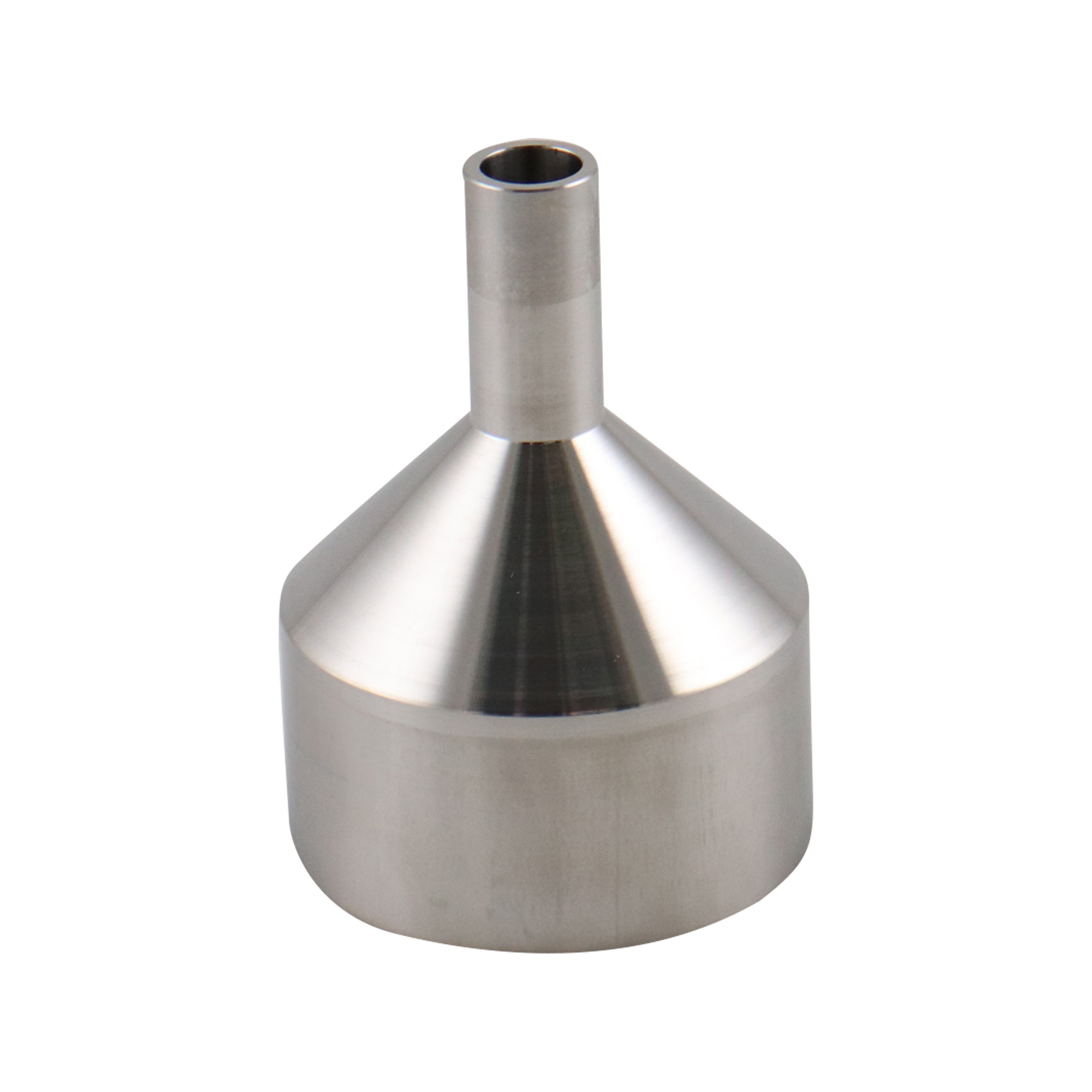 Concentric reducer 2x0.5 butt weld 316L 3.375" OAL 20Ra inner diameter 32Ra outer diameter SF1