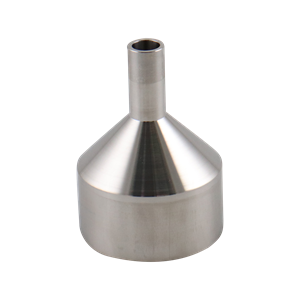 Concentric reducer 2x0.5 butt weld 316L 3.375" OAL 20Ra inner diameter 32Ra outer diameter SF1