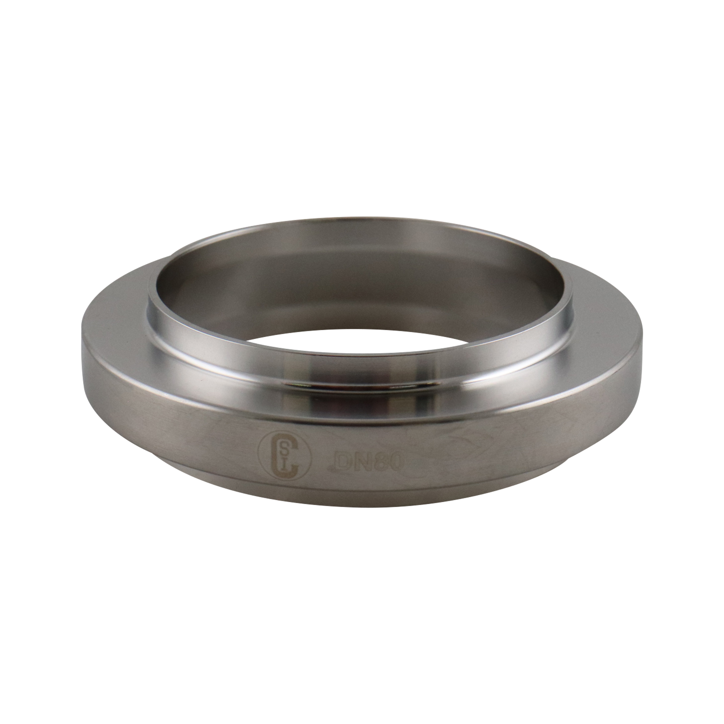 Din adapter DIN11850 DIN10357 DIN11852 DIN11851 DN80 2mm wall x 3" 0.065" wall 1" OAL 316L 32Ra ID 32Ra OD