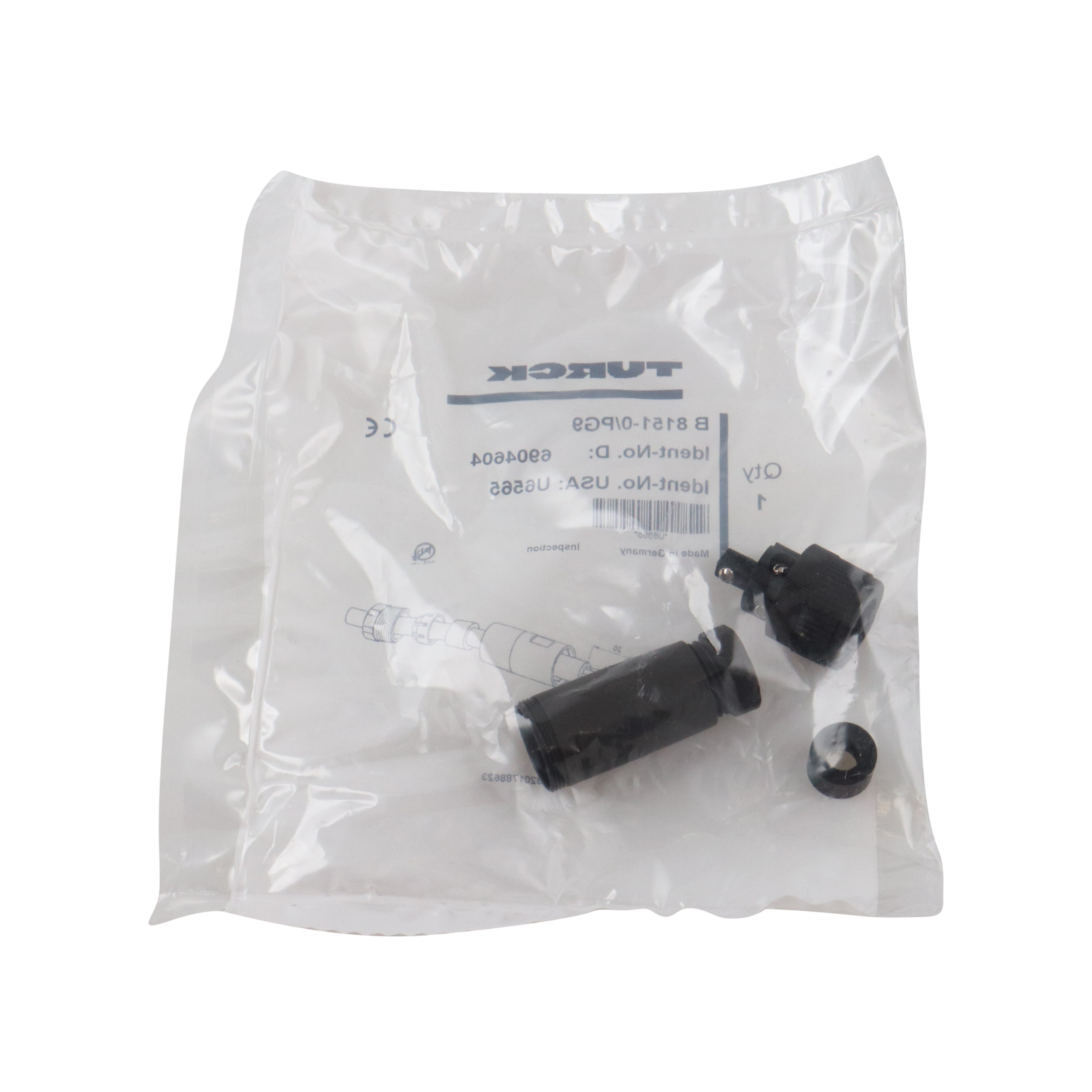 Quick disconnect straight field wire connector (B8151-0/PG9) for MPF pressure systems, manufactured by Anderson.