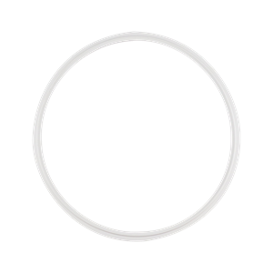 Gasket flanged 8" tri-clamp white EPDM USP Class VI
