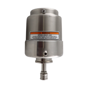 Normally closed actuator, compatible with Type 200 and 300 series valves.
