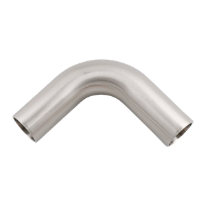 90-degree elbow, 1-inch butt-weld, made from 316L stainless steel, with a 32RA interior and exterior surface finish