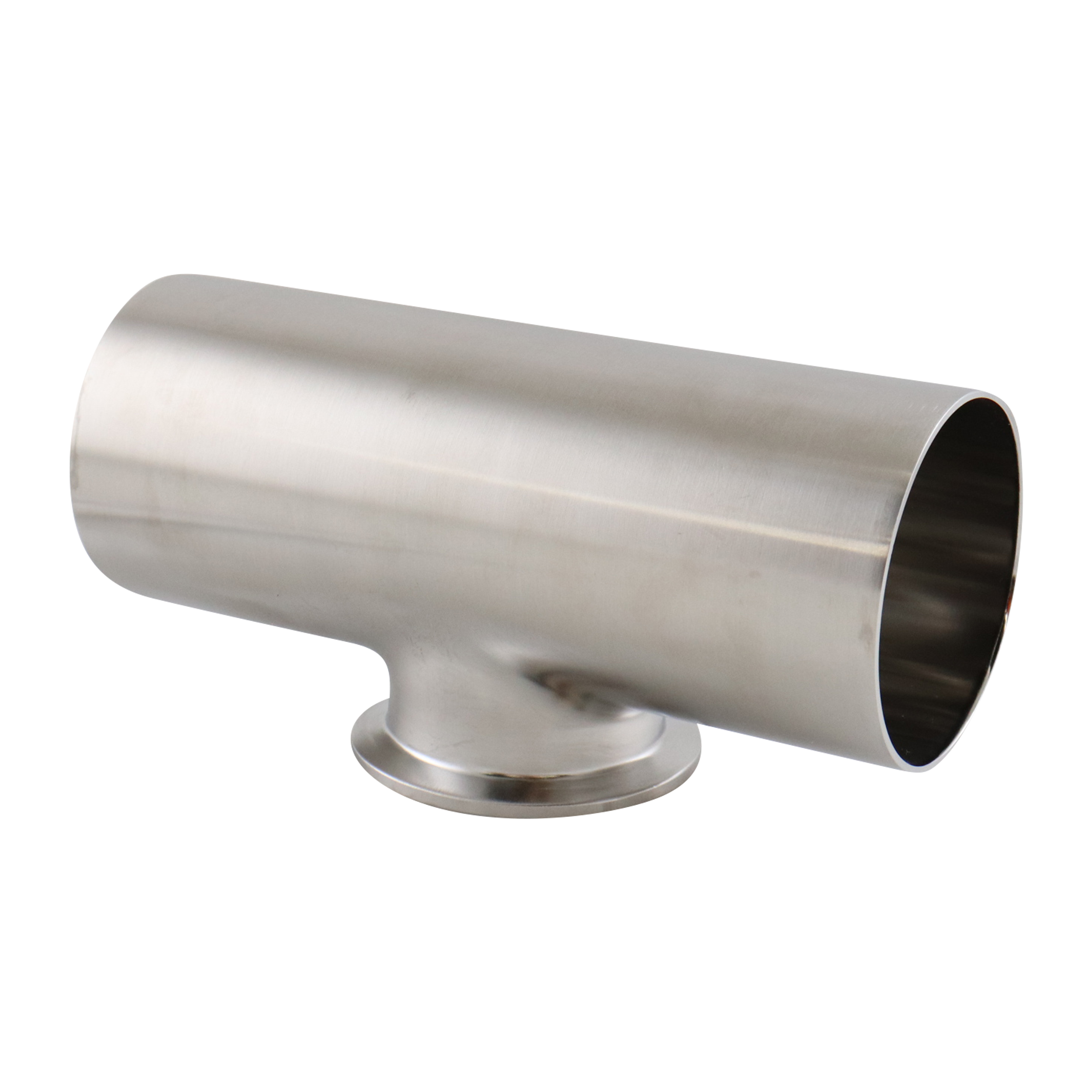 Reducing tee 2.5x2 tri-clamp short branch 316L 15Ra EP inner diameter 32Ra outer diameter BPE SF1