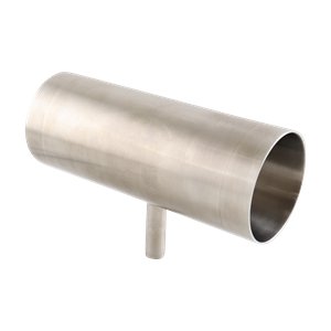 Reducing tee 2.5x0.5 butt weld 316L 20Ra inner diameter 32Ra outer diameter BPE SF1